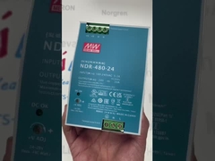 MEAN WELL NDR-480-24 DIN เครื่องไฟฟ้ารถไฟฟ้า