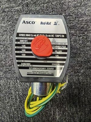 Asco EVMF8316G382V RedHat วาล์วโซเลโนอิดพลังงานต่ําสําหรับการใช้งานอุตสาหกรรม