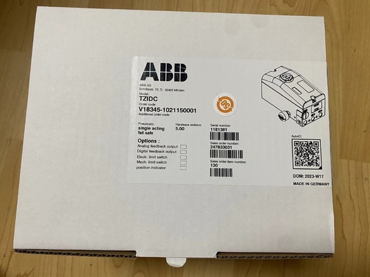 ตัวควบคุมตำแหน่งวาล์ว ABB รุ่น V18345-1021150001 พร้อมการสื่อสารแบบ HART