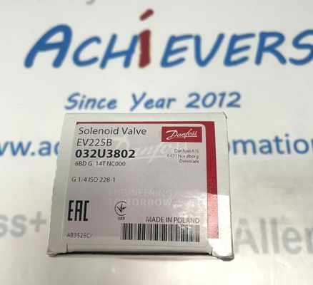 วาล์วโซลินอยด์ Danfoss, EV225B, ฟังก์ชัน: NC, G, 1/2, 3 m³/h, PTFE 032U3805