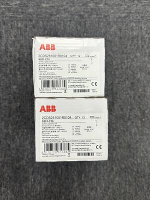 ABB S201-C10 เครื่องตัดวงจรขนาดเล็กที่มีความน่าเชื่อถือสูง สําหรับการป้องกันความดันต่ํา