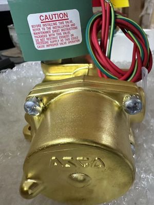 8344G074 110V Emerson ASCO โซเลนอยด์ วาล์ว 4 ทาง 1/2" NPT โซเลนอยด์เดียว