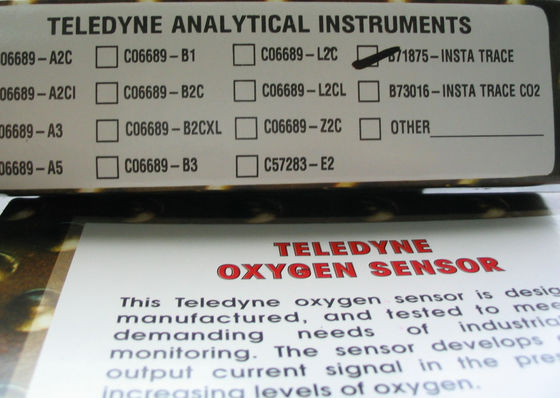 B71875 INSTA TRACE TELEDYNE เซลล์เชื้อเพลิงสําหรับเครื่องวิเคราะห์ออกซิเจน