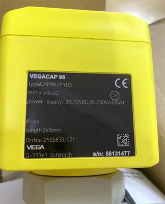CP62.XXBGARAMX VEGA ระดับเมตร VEGACAP 62 หน่วยตรวจสอบสต๊อปความจุสําหรับการตรวจสอบระดับ