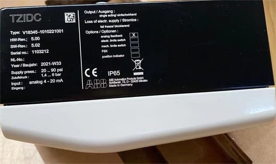 V18345-1010221001 เครื่องตั้งระดับวาล์ว ABB TZIDC อิเล็กทรอร์นิวเมติก V18345