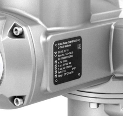 AUMA SQ 10.2-F10 เครื่องขับเคลื่อนหมุนส่วนหนึ่ง พร้อมเครื่องควบคุมเครื่องขับเคลื่อนเมติก AM 01.1