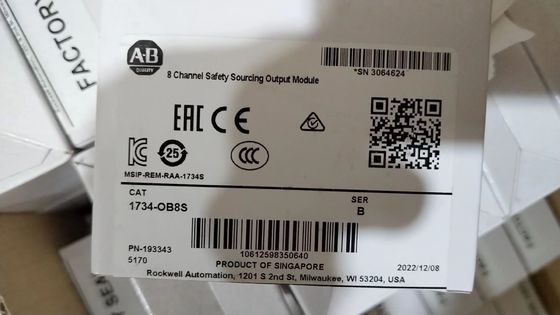 24V Allen Bradley 1734 OB8 POINT IO Module ช่องทางการออกที่ไม่ได้แยกตัว