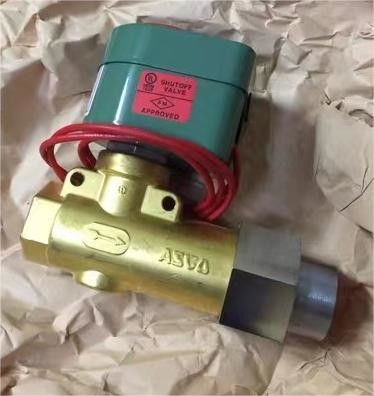 8266D069V 1/2" NPT Emerson ASCO 2 Way Solenoid Valve น้ํามันเชื้อเพลิง 120VAC 1/4"