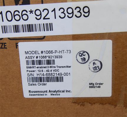1066-P-HT-73 Emerson Rosemount 1066 เครื่องส่งช่องเดียว