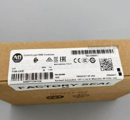 1756-L81E ALLEN BRADLEY ControlLogix 5580 เครื่องควบคุม 50 โวลต์ต่อเนื่อง