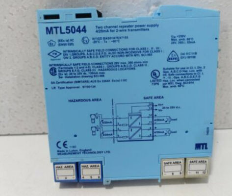MTL5044 MTL อุปกรณ์เครื่องจําหน่ายไฟฟ้า การจําหน่ายไฟฟ้า ความดัน 20 ~ 35V dc