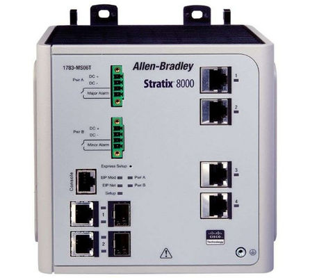 1783-MS06T Allen Bradley 6 Port Switch จํานวนพอร์ต 6 สตราติกส์บริหารสวิตช์