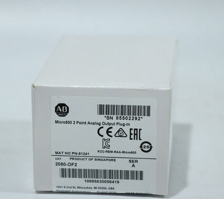 2080-OF2 Allen Bradley Micro800 2 จุด ปลายอานาล็อก พลั๊กอิน โมดูล