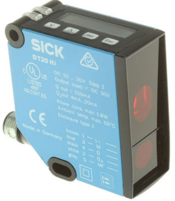 SICK เซ็นเซอร์ระยะทางเลเซอร์ DT20 Hi DT20-P244B 24.3 mm x 72.4 mm x 54.1 mm