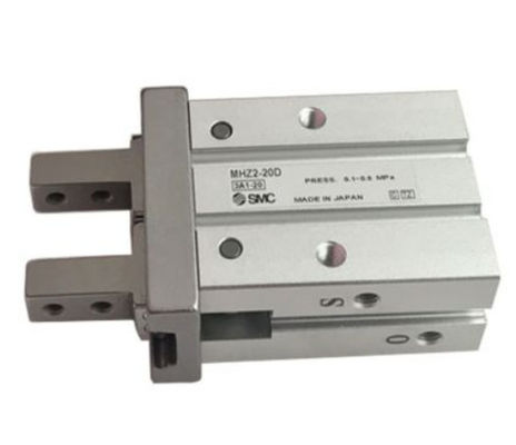 SMC Corporation MHZ2-20D Gripper, Air, Double Acting, Bore Size:20mm, Parallel 2-Finger, 0.1-0.7 MPa เครื่องยึดที่ใช้ในอากาศ