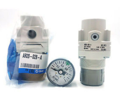 1/4 Port Size SMC ARegulator AR20-02-A AR10-A/AR40-A ซีรีส์ เซ็ต ระยะความดัน 0.05 ถึง 0.85 MPa