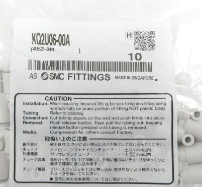 SMC KQ2U06-00A อุปกรณ์ติดตั้ง สหภาพ Y, KQ2 อุปกรณ์ติดตั้ง ระยะความดันการทํางาน −100 KPa ถึง 1 MPa