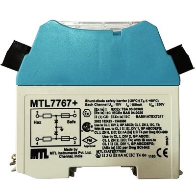 MTL7767+ MTL Zener Barriers ป้องกันความปลอดภัยแบบช่องเดียวสําหรับการใช้งานในอุตสาหกรรม