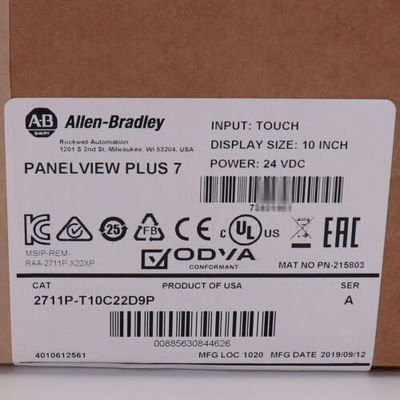 Allen-Bradley 2711P-T10C22D9P Panelview Plus 7 เทอร์มินัลผู้ประกอบการผลงาน