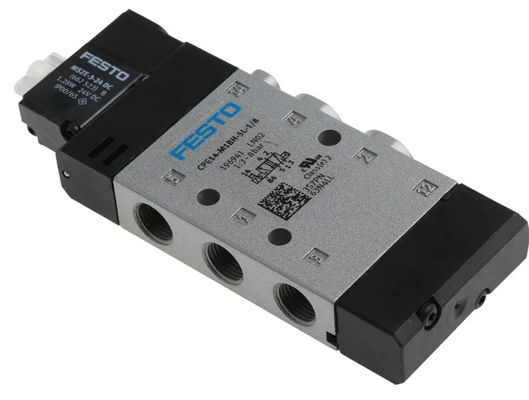 Festo CPE14-M1BH-5L-QS-8 วาล์วแม่เหล็ก ไม่ใช้งาน/OVP พร้อมการขับเคลื่อนไฟฟ้า