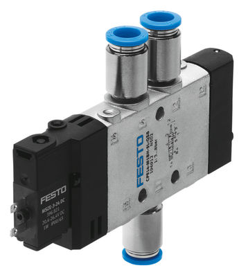 Festo CPE14-M1BH-5L-QS-8 วาล์วแม่เหล็ก ไม่ใช้งาน/OVP พร้อมการขับเคลื่อนไฟฟ้า
