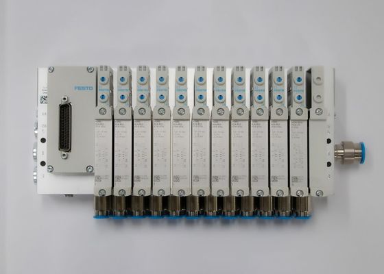 Festo Valve manifold VTUG พร้อมพล็อกหลายปินหรือการเชื่อมต่อรถไฟฟ้า VTUG-14-VRPT-B1T-Q12B-UB-Q6SU-24K+TTSC