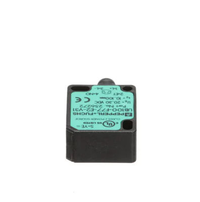 เซนเซอร์ตรวจจับตรงด้วยเสียงฉีด Ultrasonic ของ Pepperl Fuchs UB100-F77-E2-V31 ความช้าในการตอบ ≤ 50 ms น้ําหนัก 10 g