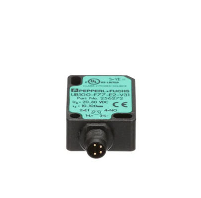 เซนเซอร์ตรวจจับตรงด้วยเสียงฉีด Ultrasonic ของ Pepperl Fuchs UB100-F77-E2-V31 ความช้าในการตอบ ≤ 50 ms น้ําหนัก 10 g