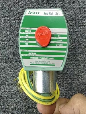 24 VDC การจัดอันดับปั๊มไฟเข้า ASCO 8262G262 Red-Hat II วาล์วโซเลนอยด์ที่มีผลต่อตรง