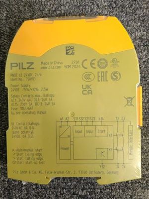 แหล่งกำเนิดสินค้าของเยอรมนี PILZ Contact Extension 750103 บรรจุภัณฑ์เดิมไม่มีเครื่องทำความร้อน
