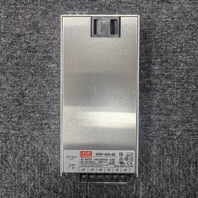 Mean Well HRP-450-48 48Vdc 9.5A พลังงานไฟฟ้า PFC 8 Outputs Analog กระชับ 100 มม x 100 มม x 100 มม ขนาด