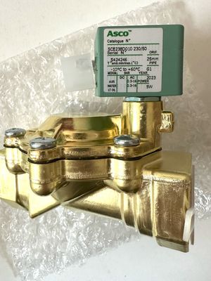 ASCO SCE238D008EMO.24/DC - กระเป๋าเหล็ก, EPDM, G1/2, 2/2 NC, ซีรีส์ 238 วาล์วโซเลโนอิด พิเล็ตที่ใช้งาน