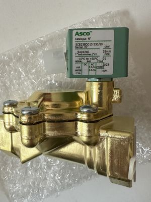 ASCO SCE238D008EMO.24/DC - กระเป๋าเหล็ก, EPDM, G1/2, 2/2 NC, ซีรีส์ 238 วาล์วโซเลโนอิด พิเล็ตที่ใช้งาน