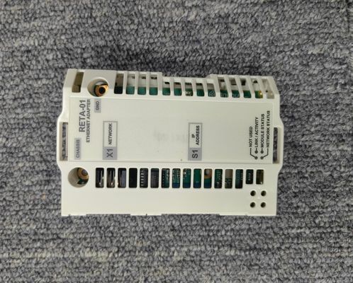 ABB RETA-01 R-series RETA-01 เป็นโมดูลเอเธิร์เน็ตเอดป์เตอร์ 1 ท่าเรือที่รองรับโปรโตคอลการสื่อสารสอง