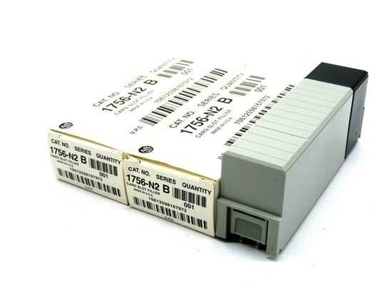 ALLEN BRADLEY 1756-N2 โมดูลเติมสล็อต 2 ชิ้น พร้อมการโค้ดความแรงกดใน 768-32V และช่วงความถี่ใน 47-63 Hz