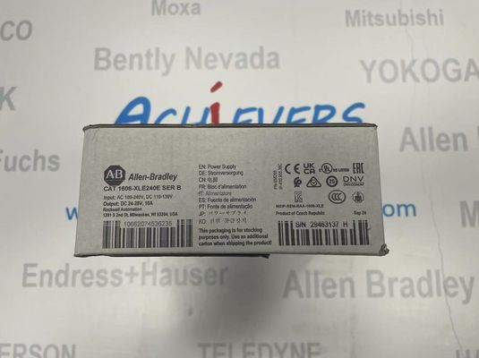 อุปกรณ์สื่อสาร ALLEN BRADLEY 1606-XLF240F โมดูลไฟฟ้าสวิตช์โหมดที่มีขนาดสายแข็ง 22 ถึง 14 AWG