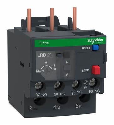 รีเล่ความอ้วนทางอุณหภูมิ LRD21 ที่ทนทานของ Schneider Electric ด้วยระยะหุ้นการติดตั้ง 7.874" 200.00 มม. และอินเตอร์เฟซ NAMUR