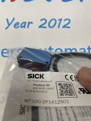 เซ็นเซอร์โฟโตอิเล็กทริก SICK WT100-2P1412S01 ตรวจจับแม่นยำด้วยระยะการตรวจจับ 0 ม. ถึง 40 ม. และความสามารถในการทำซ้ำ ≤ 2 %