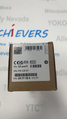 ปลั๊กป้องกันไฟกระชาก Phoenix VAL-MS 120 ST Type 2 แรงดันไฟฟ้าวงจรเปิด -21 ถึง -24 Vdc ตัวเลือกความยาวแบบไม่มีเกลียว 0 มม.