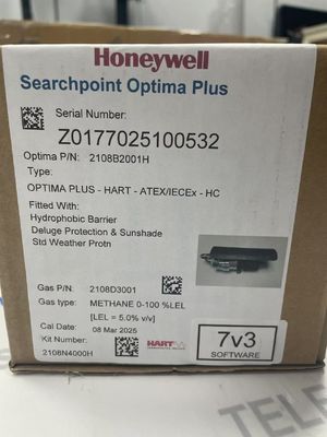 Honeywell 2108b2001H เครื่องตรวจจับก๊าซ Searchpoint Optima Plus ความเร็ว 320 รอบต่อนาที ขั้วต่อกระบวนการ 1/4" NPT