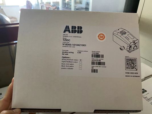 ABB V18345-1010421001 ตัวควบคุมตำแหน่งแบบอิเล็กโทร-นิวเมติก TZIDC