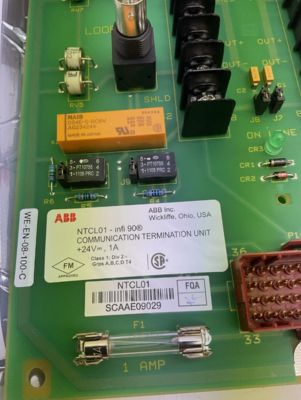 ABB Communication Link Termination Unit NTCL01 หน่วยปิดสายการสื่อสาร NTCL01