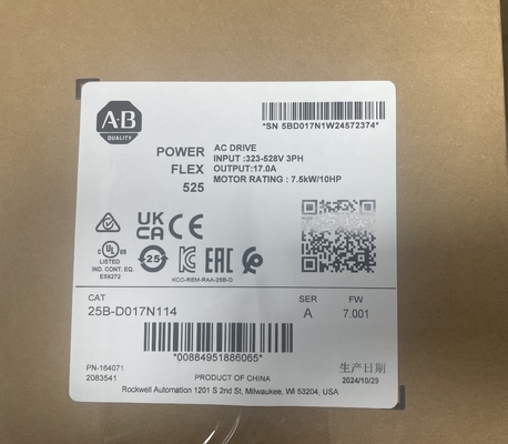 Allen-Bradley 25B-D017N114 การขับเคลื่อนความถี่ปรับ