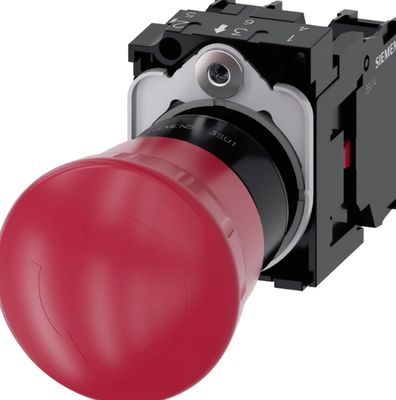 SIEMENS 3SU1100-1HB20 1FH0 ปุ่มกดฉุกเฉินแบบเห็ด