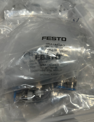 วาล์วควบคุมการไหลทางเดียว Festo GRLA-1/8-QS-6-D