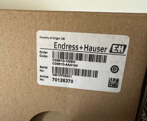 เซ็นเซอร์ออกซิเจนที่ละลายในน้ำแบบออปติคัล Endress Hauser COS61D-1009/0 Oxymax Memosens