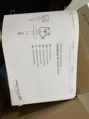 Endress Hauser FTL50-JHN2/0 Liquiphant FTL50 เครื่องปรับระดับจุด