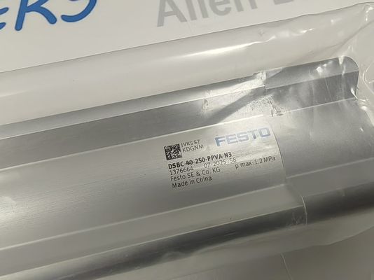 กระบอกสูบโปรไฟล์มาตรฐาน ISO ประสิทธิภาพสูง Festo DSBC-40-250-PPVA-N3 ที่ออกแบบมา
