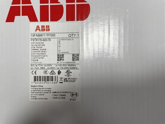 ABB PSTX170-600-70 อุปกรณ์สตาร์ทแบบนุ่มนวลอัจฉริยะขั้นสูงสำหรับการควบคุมมอเตอร์
