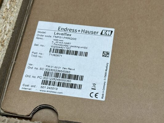 เครื่องส่งสัญญาณวัดระดับเรดาร์แบบนำทาง Endress Hauser FMP51-PRRQ5/0
